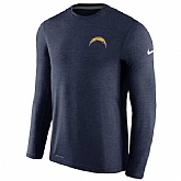 Men's San Diego Chargers Nike Navy Coaches Long Sleeve Performance T-Shirt,baseball caps,new era cap wholesale,wholesale hats